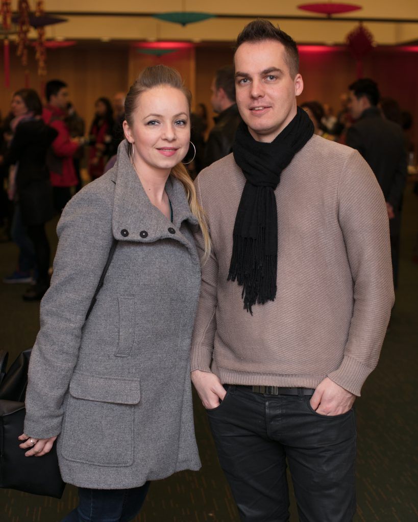 Agnes Janusekova & Zsolt Basti pictured at the Dublin Chinese New Year Festival Spring Festival Gala Reception kindly hosted by Kildare Village. Photo: Anthony Woods