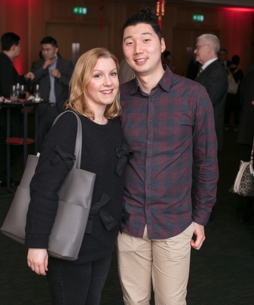 Licia Carlesi & Andy Kang pictured at the Dublin Chinese New Year Festival Spring Festival Gala Reception kindly hosted by Kildare Village. Photo: Anthony Woods