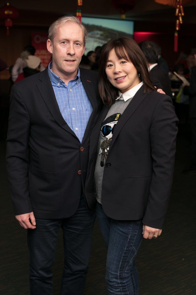 Alan Hobbs & Yvonne Kennedy pictured at the Dublin Chinese New Year Festival Spring Festival Gala Reception kindly hosted by Kildare Village. Photo: Anthony Woods