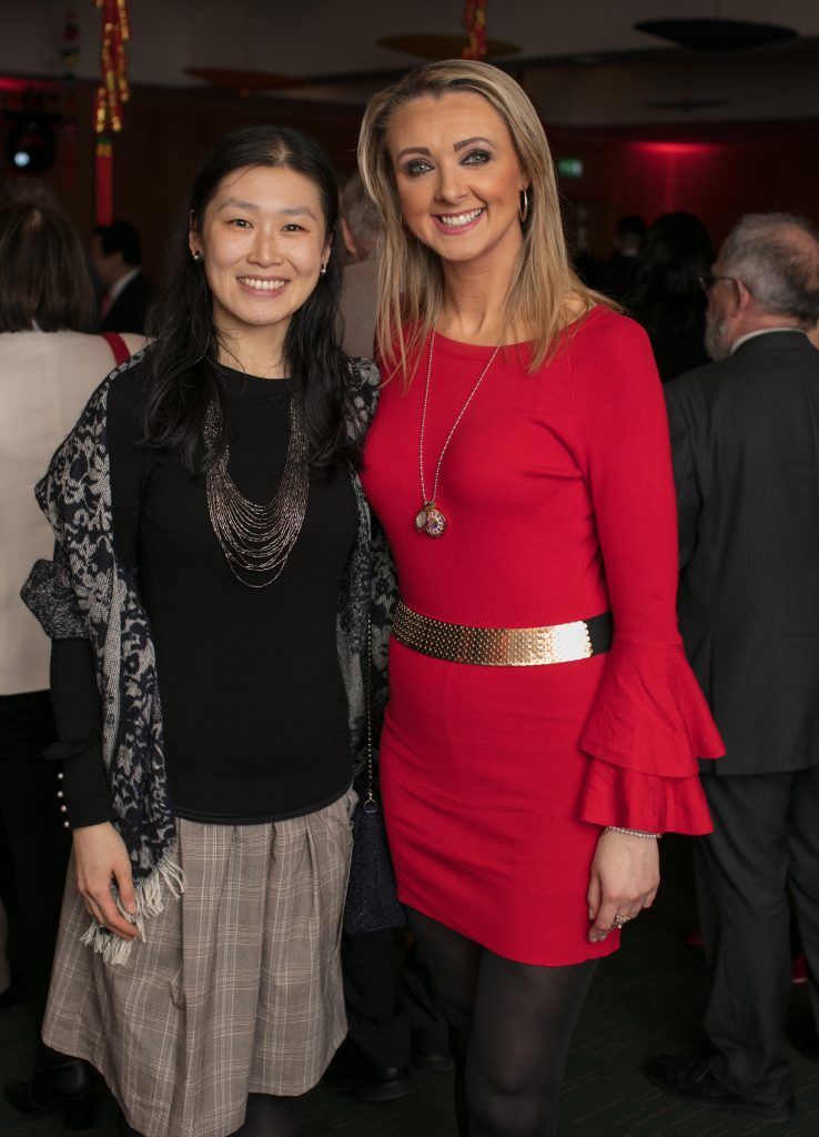 Sophy Collier  & Laura O'Brien pictured at the Dublin Chinese New Year Festival Spring Festival Gala Reception kindly hosted by Kildare Village. Photo: Anthony Woods