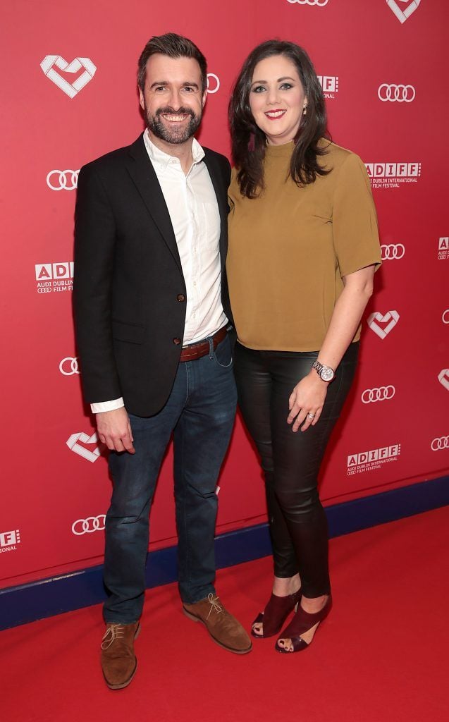 Richard Molloy and Aine Smyth at the screening of Black 47 for the Gala Opening of the Audi Dublin International Film Festival.  Picture by Brian McEvoy
