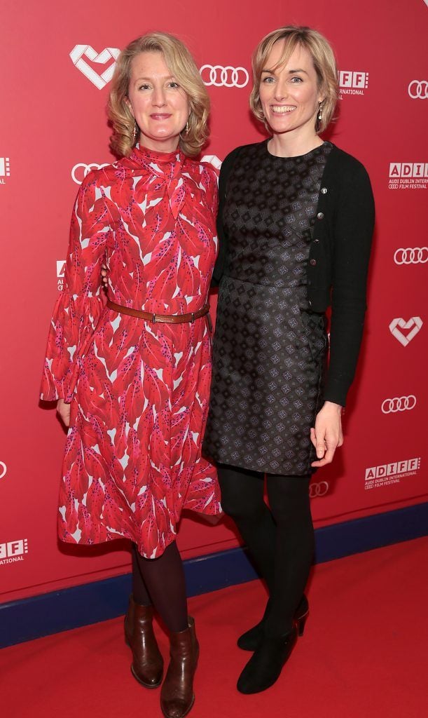 Anne Barber and Tracy Power Coburn pictured at the Audi Dublin International Film Festival Gala Irish premiere of Oscar-nominated animation The Breadwinner. Picture by Brian McEvoy