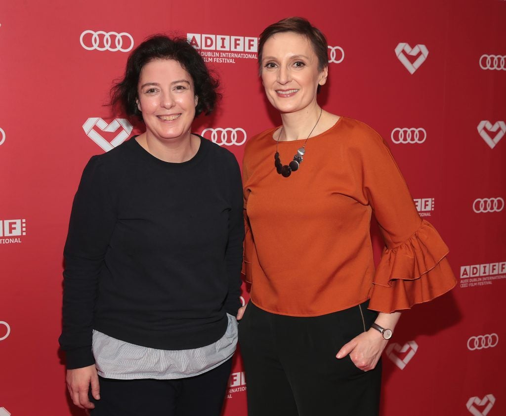 DIFF Festival Director Grainne Humphreys and Director Nora Twomey  pictured at the Audi Dublin International Film Festival Gala Irish premiere of Oscar-nominated animation The Breadwinner. Picture by Brian McEvoy