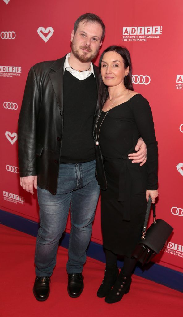 Stefano Scapolan and Asia Ronouska pictured at the Audi Dublin International Film Festival Gala Irish premiere of Oscar-nominated animation The Breadwinner. Picture by Brian McEvoy