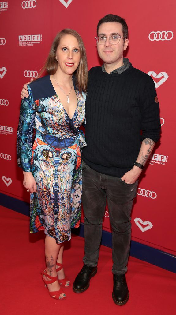 Liselott Olofsson and Tomm Moore pictured at the Audi Dublin International Film Festival Gala Irish premiere of Oscar-nominated animation The Breadwinner. Picture by Brian McEvoy
