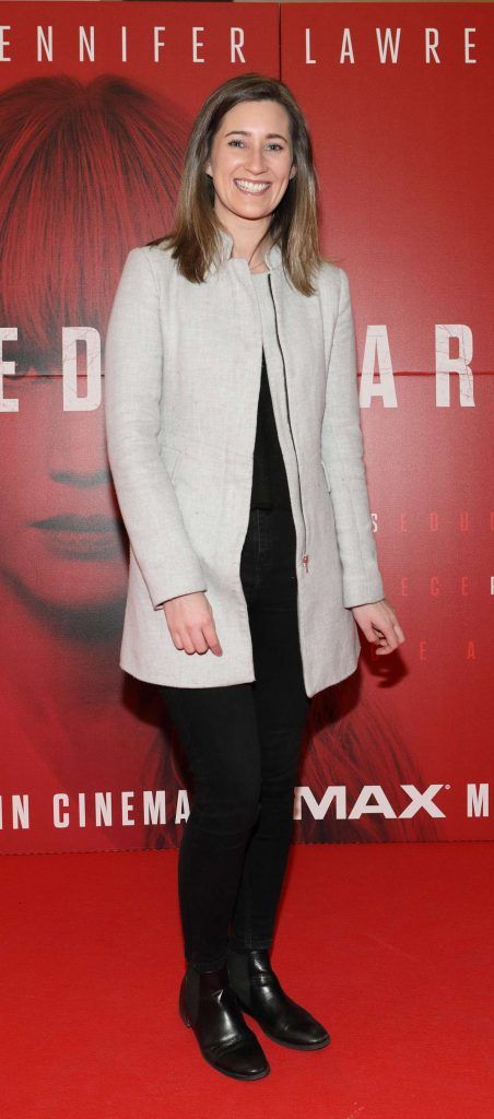Aisling Dunne  at the special preview screening of Red Sparrow at the ODEON Cinema, Point Square. Photo by Brian McEvoy