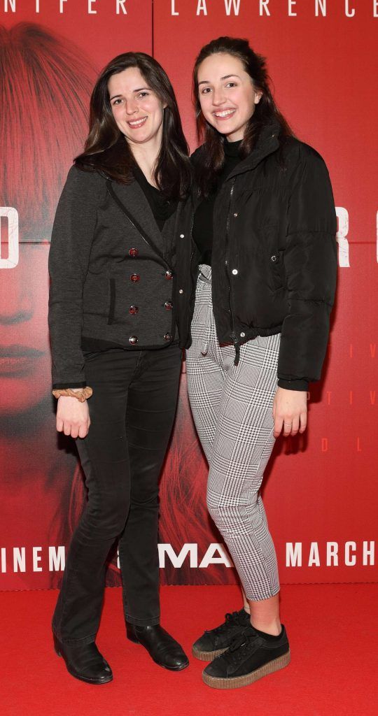 Dee Molumby and Nessa Molumby  at the special preview screening of Red Sparrow at the ODEON Cinema, Point Square. Photo by Brian McEvoy