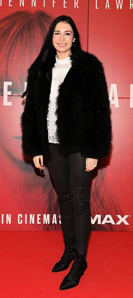 Jessica Hughes  at the special preview screening of Red Sparrow at the ODEON Cinema, Point Square. Photo by Brian McEvoy