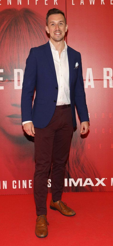 Luke O'Faolain  at the special preview screening of Red Sparrow at the ODEON Cinema, Point Square. Photo by Brian McEvoy