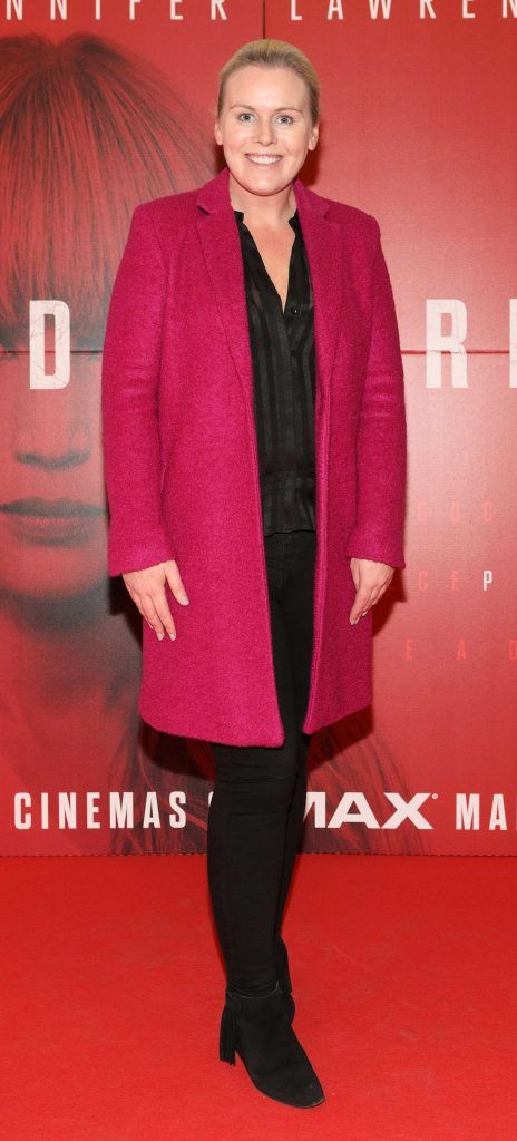 Catriona O'Connor  at the special preview screening of Red Sparrow at the ODEON Cinema, Point Square. Photo by Brian McEvoy