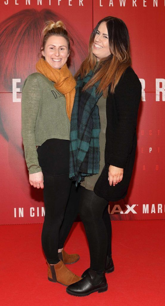 Louise Ireland and Lisa Redmond  at the special preview screening of Red Sparrow at the ODEON Cinema, Point Square. Photo by Brian McEvoy