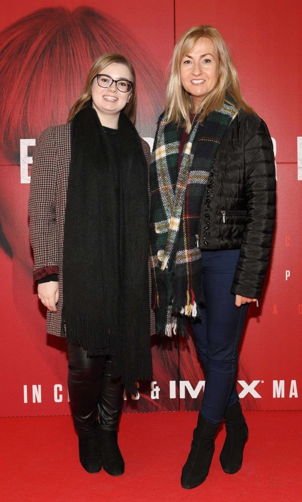 Avril Murphy and Sheena McKeon  at the special preview screening of Red Sparrow at the ODEON Cinema, Point Square. Photo by Brian McEvoy