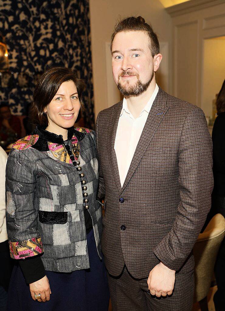 Aimee VanWylick and Joey Kavanagh at the Chinese New Year celebrations in Kildare Village. Photo by Kieran Harnett