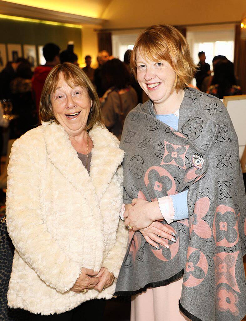 Jean Kelly and Michelle Campion at the Chinese New Year celebrations in Kildare Village. Photo by Kieran Harnett