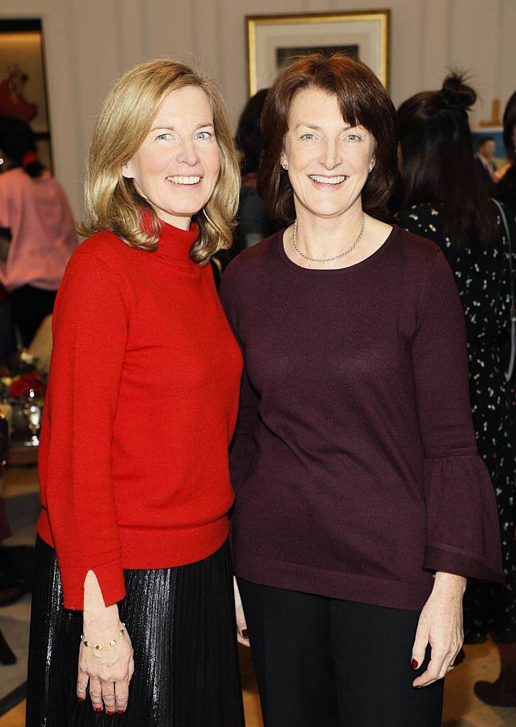 Alison Johnston and Eimear Mulhern at the Chinese New Year celebrations in Kildare Village. Photo by Kieran Harnett