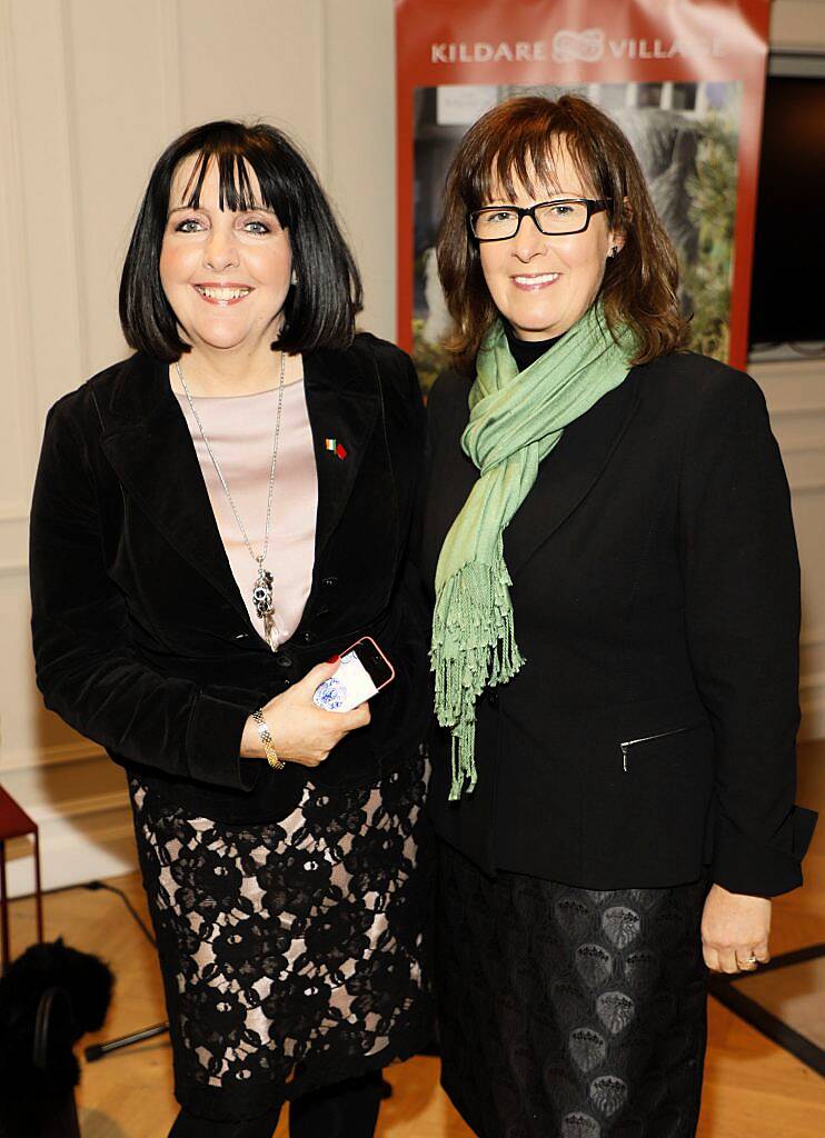 Carole Deering and Maura McGrandles at the Chinese New Year celebrations in Kildare Village. Photo by Kieran Harnett