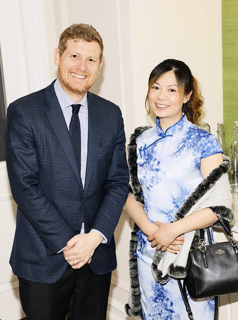 Victor Biffi Rosano and Melanie An at the Chinese New Year celebrations in Kildare Village. Photo by Kieran Harnett