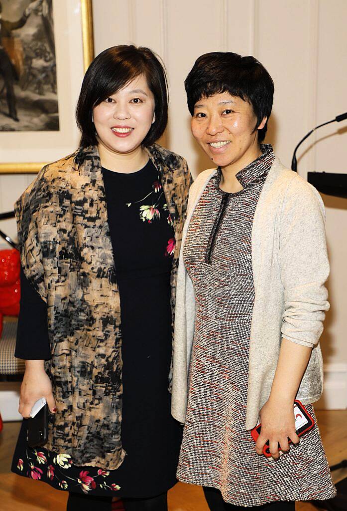 Wynne Liu and Sunie Sun at the Chinese New Year celebrations in Kildare Village. Photo by Kieran Harnett