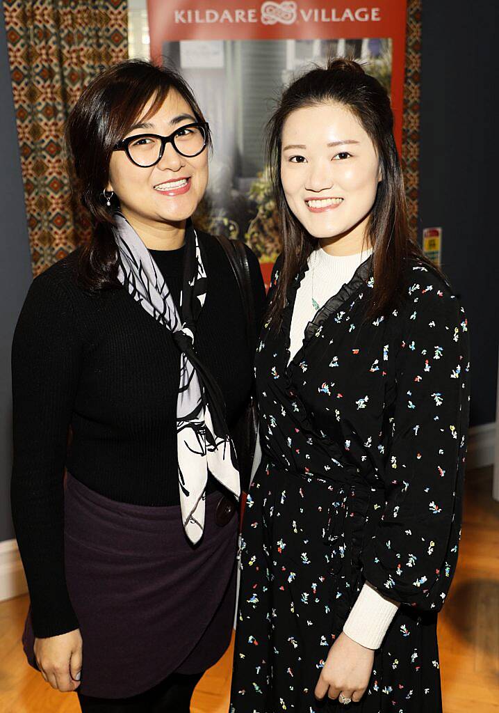 Yanling Wang and Ashlee Feng at the Chinese New Year celebrations in Kildare Village. Photo by Kieran Harnett