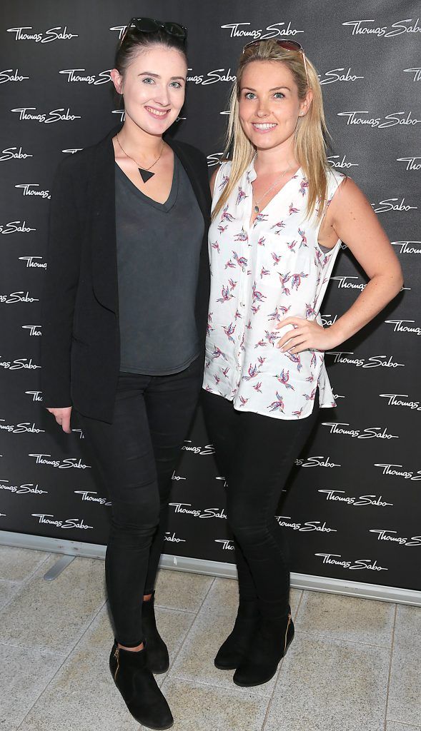 Amelia McCague and Michelle McGill at the launch of the Thomas Sabo AW18 Collection at the Iveagh Garden Hotel, Dublin. Pic Brian McEvoy