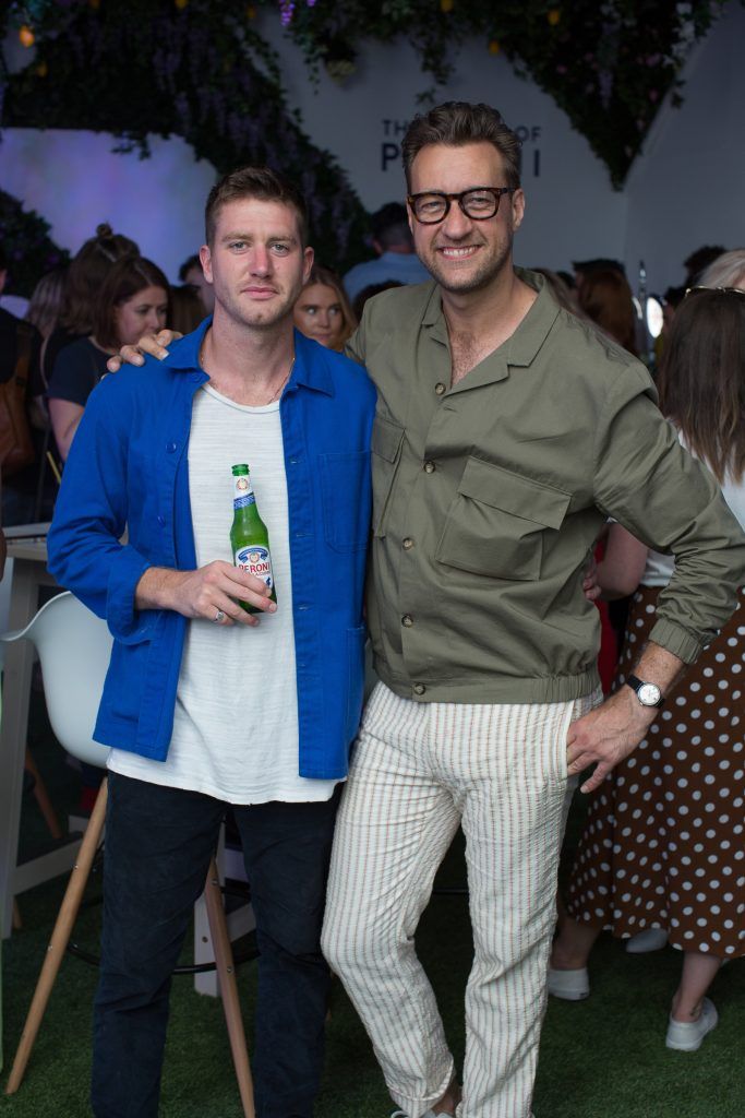 Ciarán Storey & Federico Riezzo pictured at the launch of The House of Peroni in Dublin. Photo: Anthony Woods
