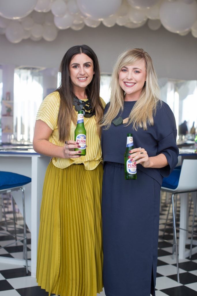 Becky Russell & Roisin Lafferty pictured at the launch of The House of Peroni in Dublin. Photo: Anthony Woods