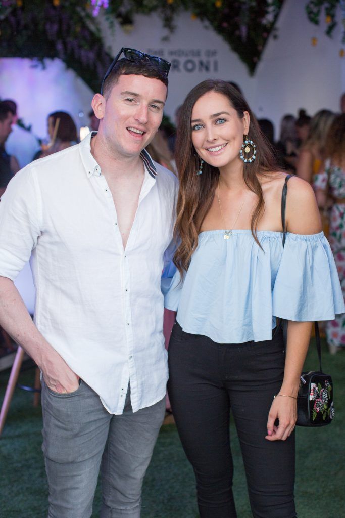Evan Doherty & Rachel Purcell pictured at the launch of The House of Peroni in Dublin. Photo: Anthony Woods