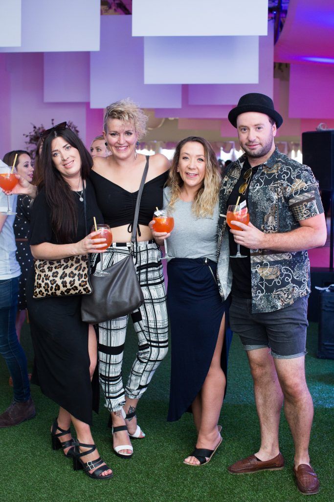Lorna Daly, Anna Zuccaro, Nicola McGovern & Caolan McAree pictured at the launch of The House of Peroni in Dublin. Photo: Anthony Woods