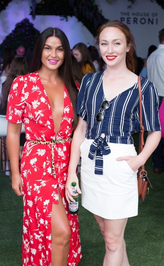 Lynn Kelly & January Russell pictured at the launch of The House of Peroni in Dublin. Photo: Anthony Woods