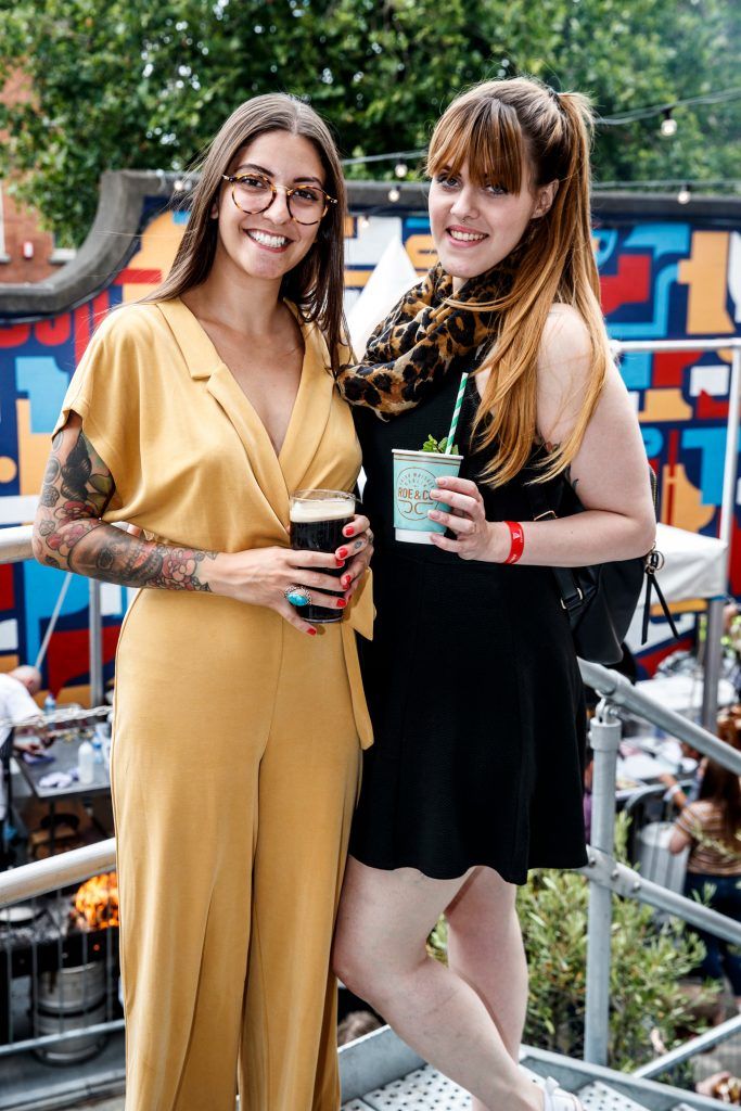 Louisa Veiga and Natalia Aguiar pictured at GUINNESS X MEATOPIA at the Open Gate Brewery. Picture: Andres Poveda