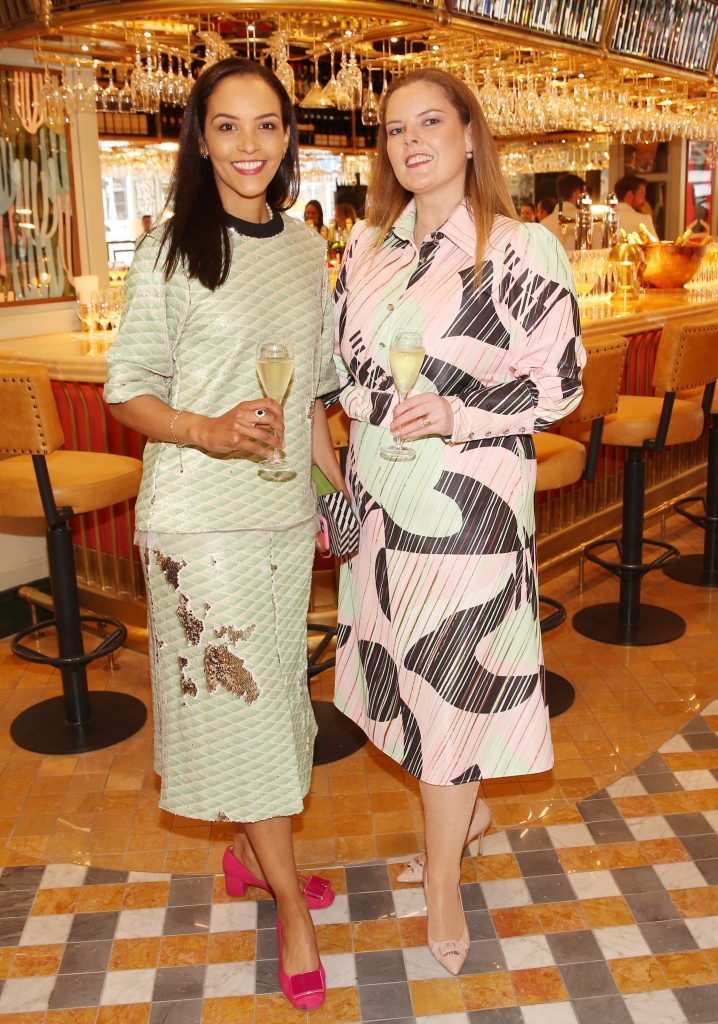 Linda Malone and Georgina Kore pictured at The Ivy Dawson Street’s VIP Preview Evening on Monday, 16 July. Photo: Leon Farrell