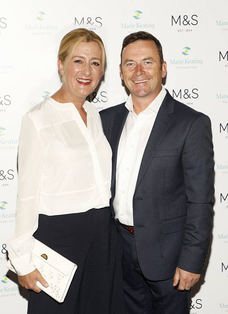 Val and Gary Keating at the 2018 Marks & Spencer Ireland Marie Keating Foundation Celebrity Golf Classic. Picture: Kieran Harnett

