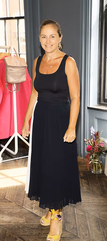 Debbie O'Donnell pictured wearing Mint Velvet at the launch of Mint Velvet’s AW18 collection at The Dean Hotel. Picture: Kieran Harnett

