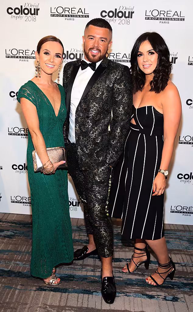 Gillian Lennon,Gary Coffey and Suzy Breen pictured at the L’Oréal Colour Trophy Grand Final 2018 at the Clayton Hotel, Dublin. Picture: Andres Poveda 