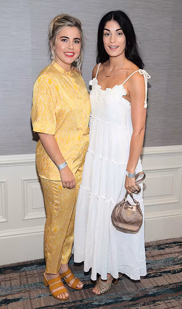 Carla Rose McQuillan and Nadine Quinn pictured at the L’Oréal Colour Trophy Grand Final 2018 at the Clayton Hotel, Dublin. Picture: Andres Poveda 