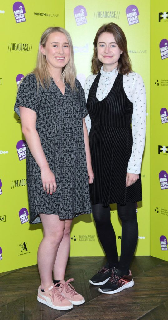 Sinead Cronin and Aisling Sinclair at the Institute of Designers Ireland Mind Over Matter 2018 launch in the Dean Hotel Dublin. Picture: Brian McEvoy
