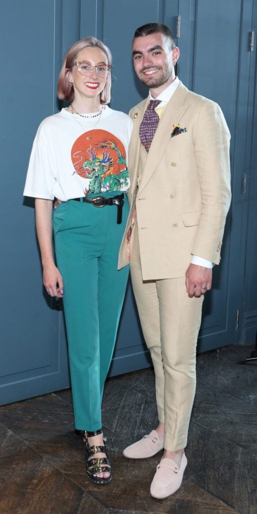 Niamh O'Donoghue and Jake McCabe at the Institute of Designers Ireland Mind Over Matter 2018 launch in the Dean Hotel Dublin. Picture:  Brian McEvoy