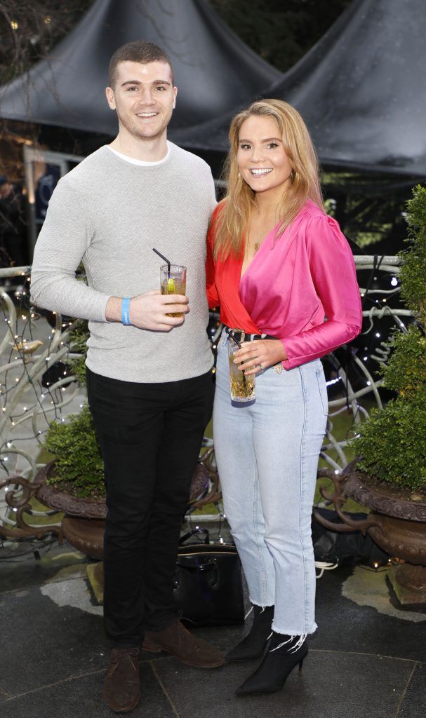 Conor Kenny and Amy Heffernan at the preview night of Red Bull Free Gaff in Dublin City. A three-day house party featuring some of Ireland's hottest artists, including Mango x Mathman, Wyvern Lingo and more. Photo by Kieran Harnett