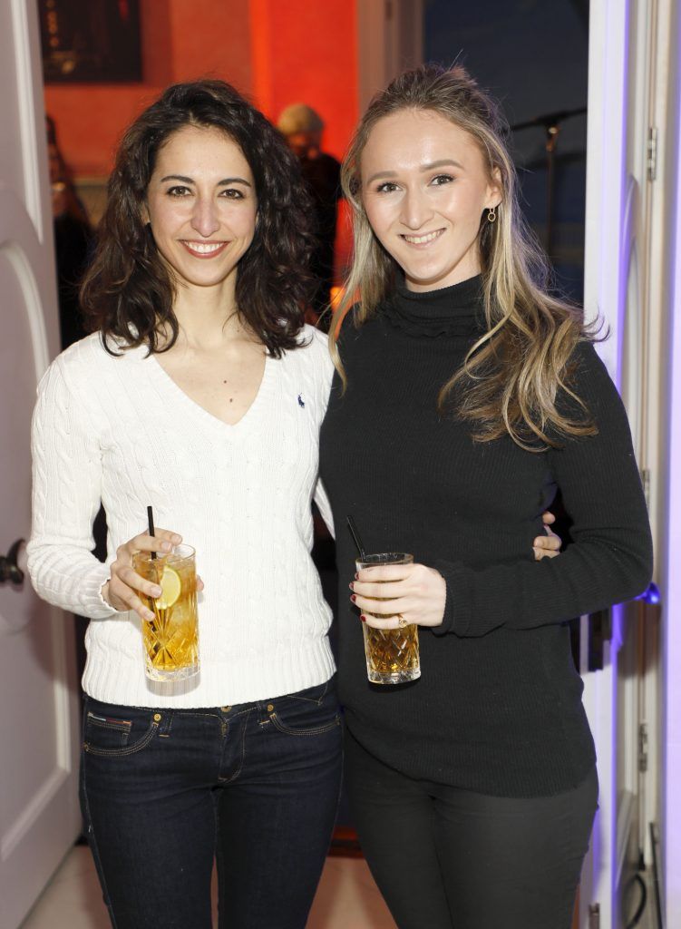 Stephanie Padilla and Suzi Roy at the preview night of Red Bull Free Gaff in Dublin City. A three-day house party featuring some of Ireland's hottest artists, including Mango x Mathman, Wyvern Lingo and more. Photo by Kieran Harnett