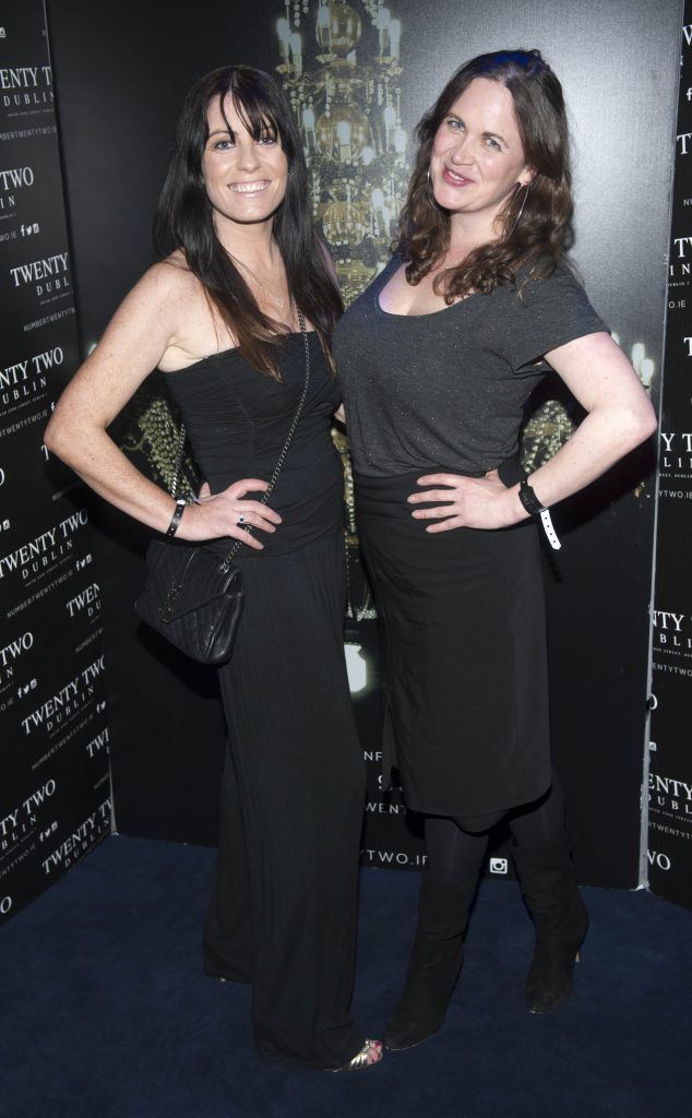 Dorothy McDonnell  and Laura Mc Guirk pictured at The Vikings cast and crew official rap party at the exclusive Twenty Two Dublin. Photo: Patrick O'Leary