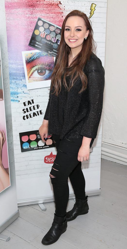 Ailsha Davey pictured at the Essence Cosmetics Spring Summer 2018 launch at the Mart in Rathmines, Dublin.
Photo by Brian McEvoy
