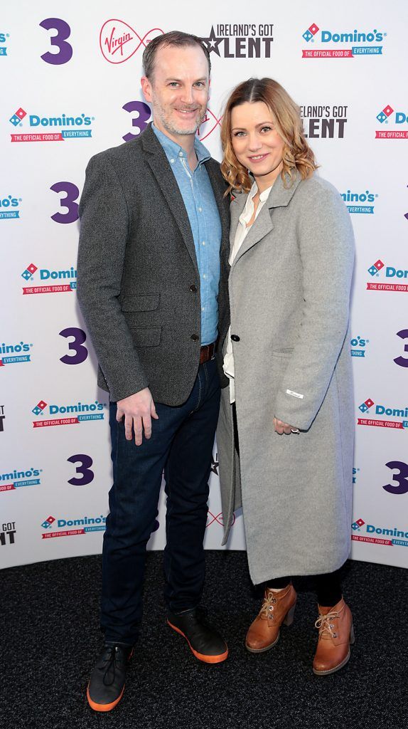 Paul Dupuy and Silvia Dupuy at TV3's Ireland's Got Talent final at the Helix Theatre, Dublin. Photo: Brian McEvoy Photography
