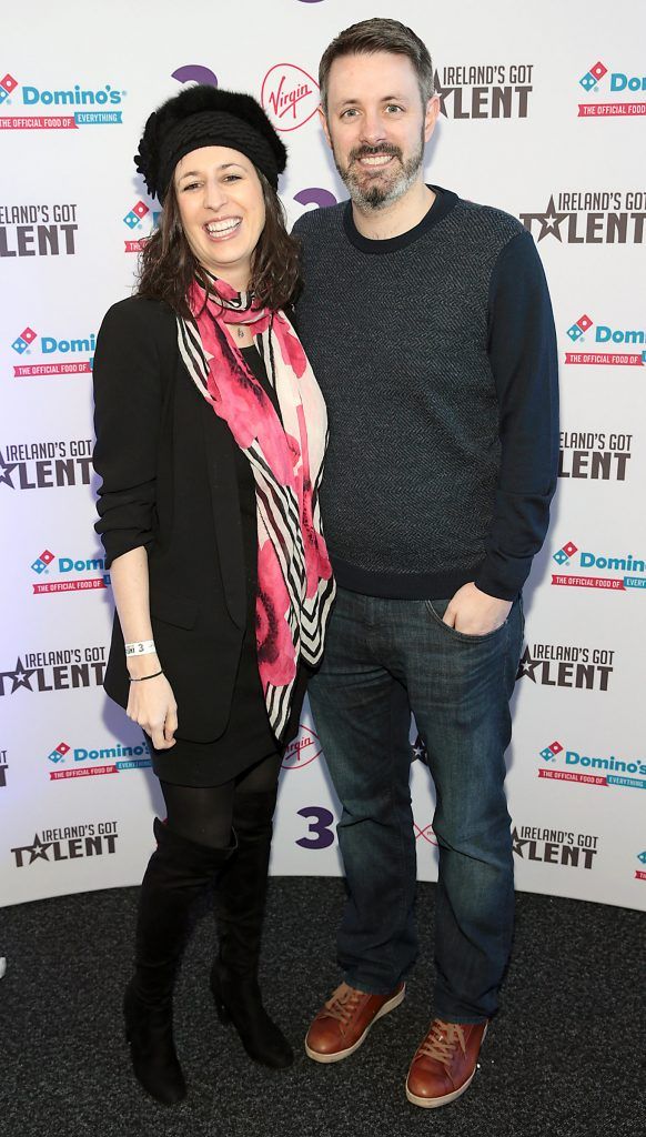 Aine Donnelly and David Donnelly at TV3's Ireland's Got Talent final at the Helix Theatre, Dublin. Photo: Brian McEvoy Photography