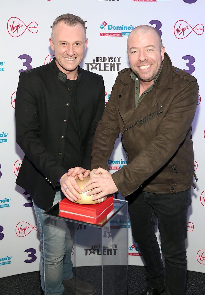 Brian Foley and Billy Passmore at TV3's Ireland's Got Talent final at the Helix Theatre, Dublin. Photo: Brian McEvoy Photography