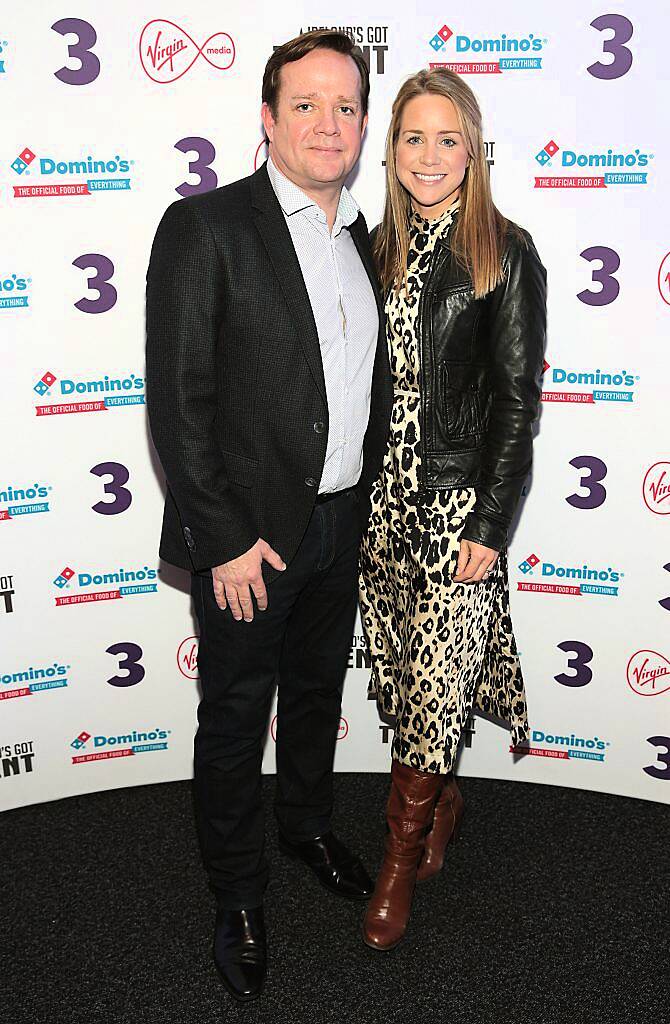 Patrick Kiely and Vanessa Kiely at TV3's Ireland's Got Talent final at the Helix Theatre, Dublin. Photo: Brian McEvoy Photography