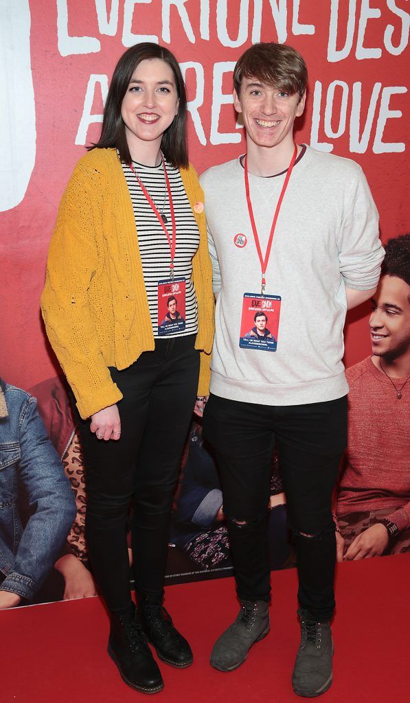 Emily Loughnane and James Daly at the special preview screening of Love Simon at ODEON Cinema in Point Village, Dublin. Photo: Brian McEvoy