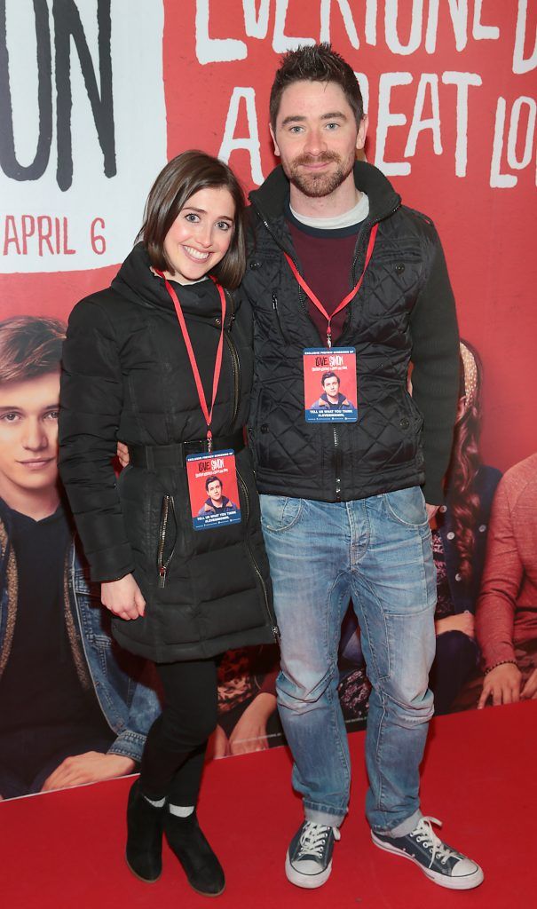 Sinead Horgan and Aidan Horgan at the special preview screening of Love Simon at ODEON Cinema in Point Village, Dublin. Photo: Brian McEvoy