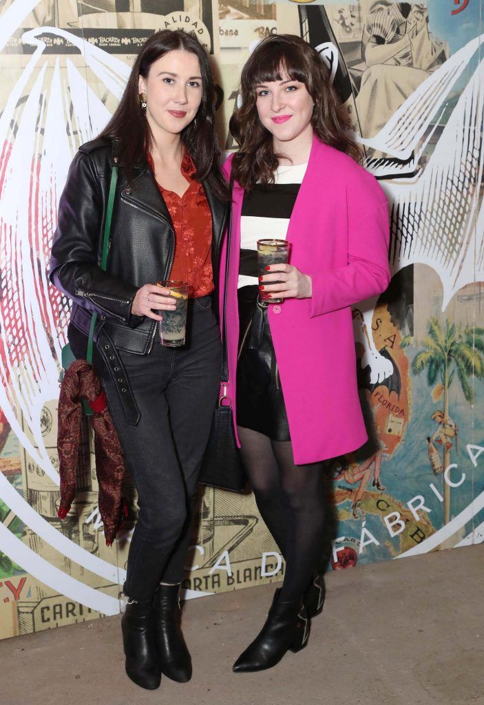 9/4/18 ***NO REPRO FEE*** Helen O'Neill and Rachel Farrell pictured at the launch of BACARDÍ Cuatro and Ocho, which were officially introduced in true prohibition style last night at an exclusive speakeasy event off Camden Street. Pic: Marc O'Sullivan
