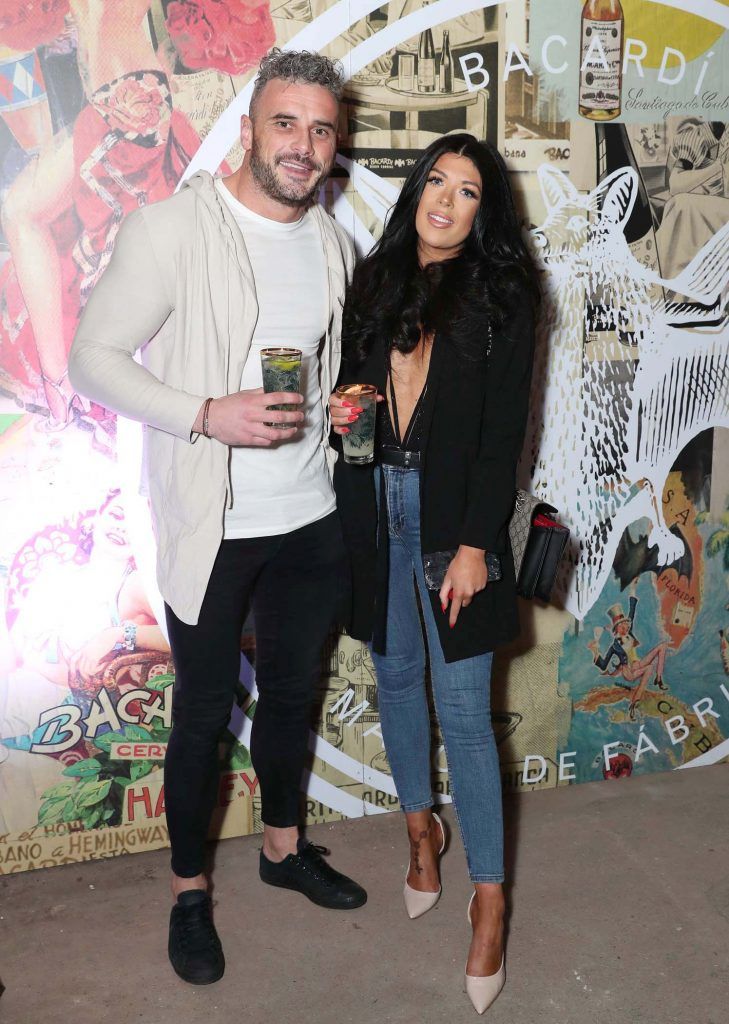 Paul Brogan and Kimberly Brophy at the launch of BACARDI Cuatro and Ocho, which took place at an exclusive speakeasy event off Camden Street (9th April 2018). Pic: Marc O'Sullivan