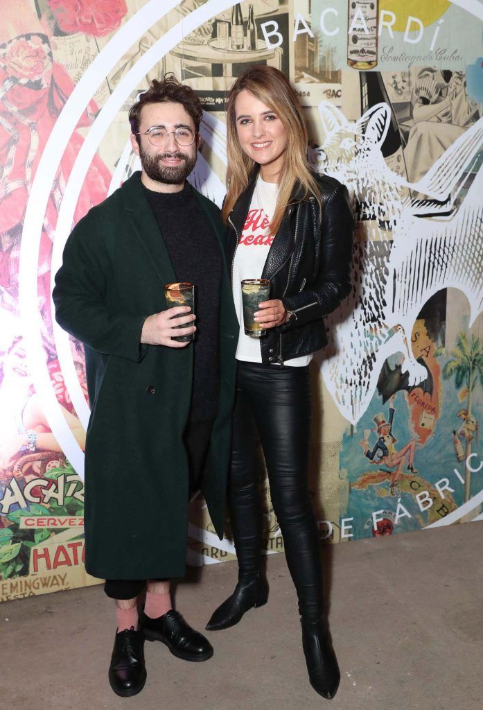 Conor Merriman and Lorna Duffy at the launch of BACARDI Cuatro and Ocho, which took place at an exclusive speakeasy event off Camden Street (9th April 2018). Pic: Marc O'Sullivan
